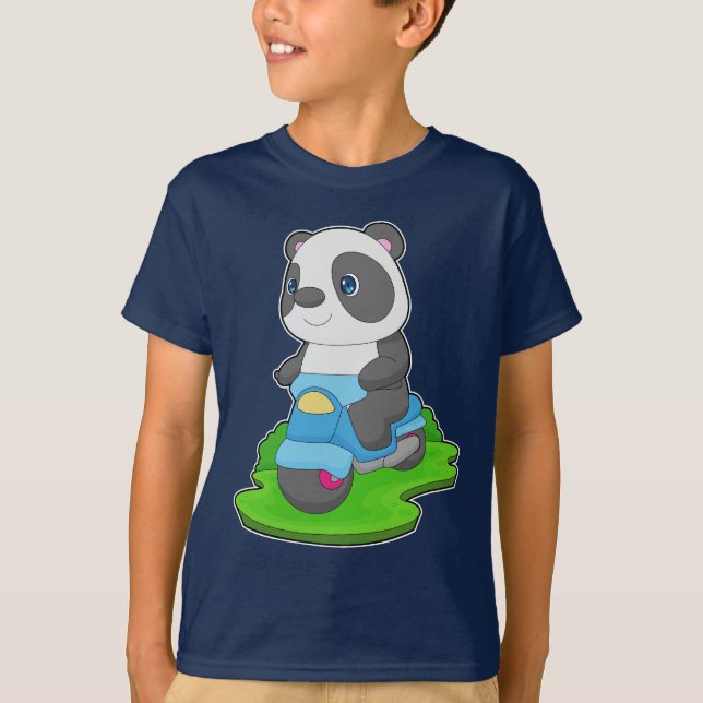 Panda Scooter T-Shirt (Front)