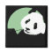 panda. seagreen circle.