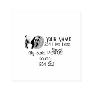 Panda self-inking stamp