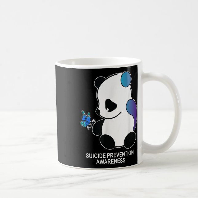 Panda Semicolon Butterfly Suicide Prevention Aware Coffee Mug (Right)