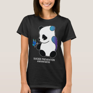 Panda Semicolon Butterfly Suicide Prevention Aware T-Shirt