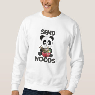 Panda Send Noods Ramen Cute Kawaii Noodle Sweatshirt