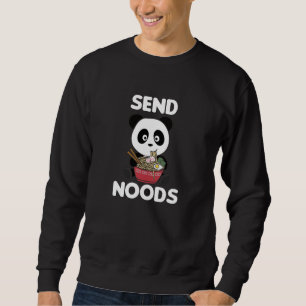 Panda Send Noods Ramen Cute Kawaii Noodle Sweatshirt