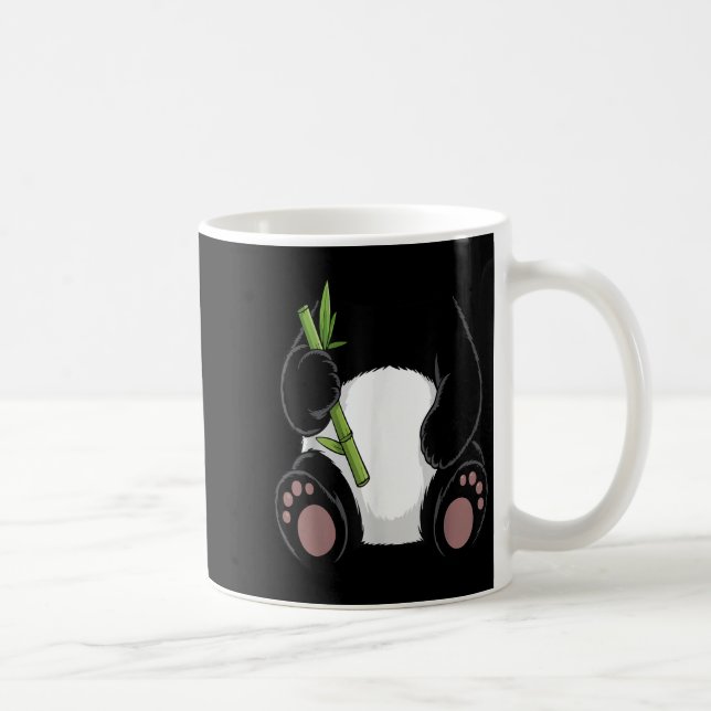 Panda Shirt Adult Kids Men Women Panda Bear Costum Coffee Mug (Right)