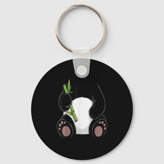 Panda Shirt Adult Kids Men Women Panda Bear Costum Key Ring (Front)