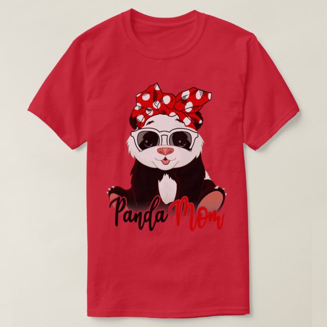 Panda Shirt Panda Mum Bandanna (Design Front)