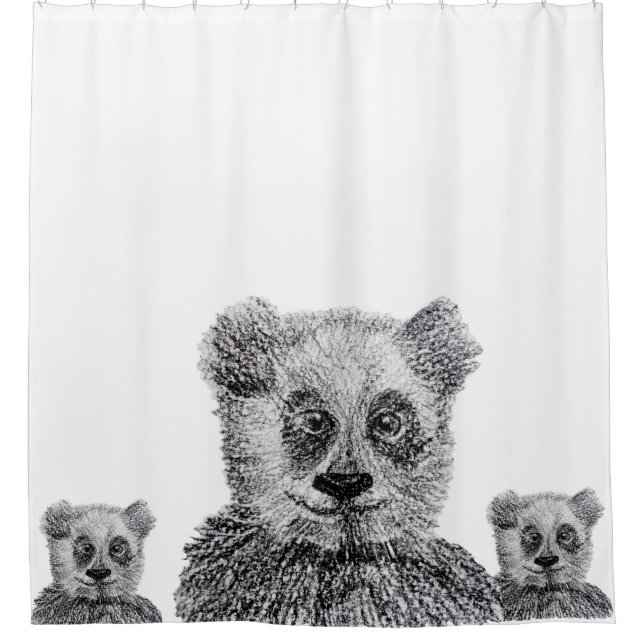 Panda Shower Curtain (Front)