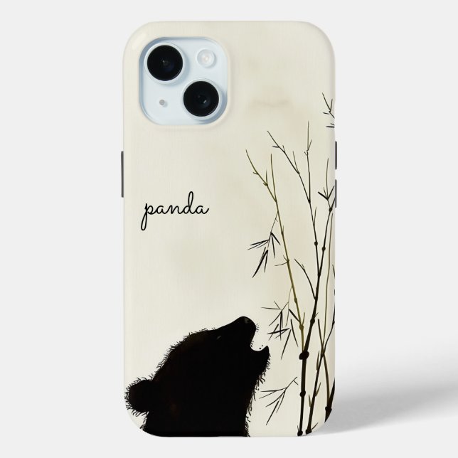 Panda Silhouette Case-Mate iPhone Case (Back)