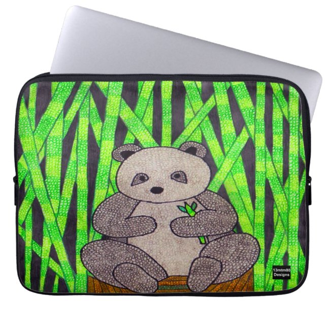 Panda (single) - Laptop Sleeve (Front)