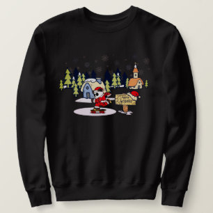 Panda Skateboarder Christmas Design Sweatshirt