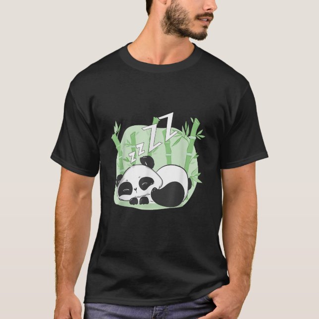 Panda Sleeping T Shirt (Front)