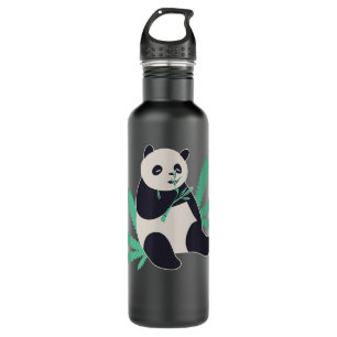 Panda Smoking Weed animal lover gift 710 Ml Water Bottle