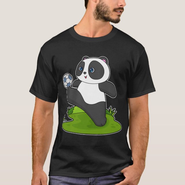 Panda Soccer player Soccer T-Shirt (Front)