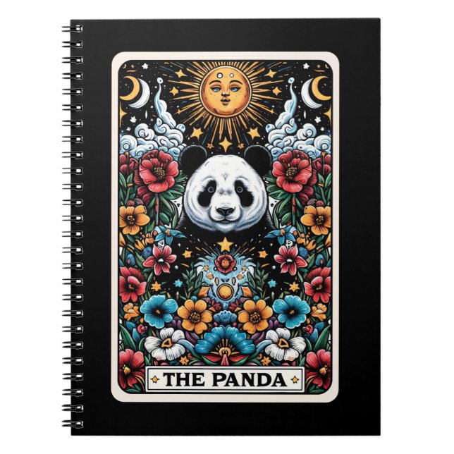 Panda Spirit Tarot Card Notebook (Front)