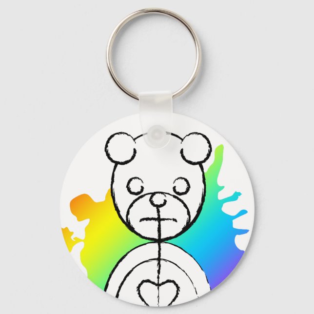panda splatz. key ring (Front)