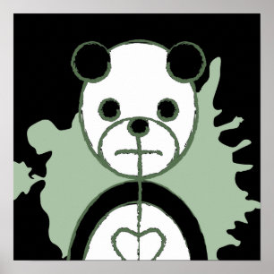 panda splatz. poster