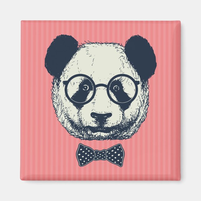 Panda Stripes Magnet (Front)