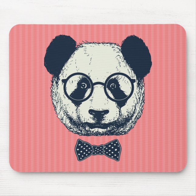 Panda Stripes Mouse Mat (Front)