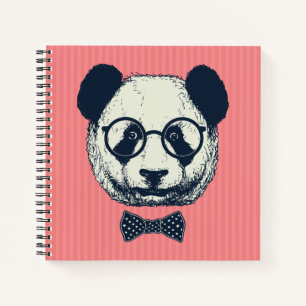 Panda Stripes Notebook