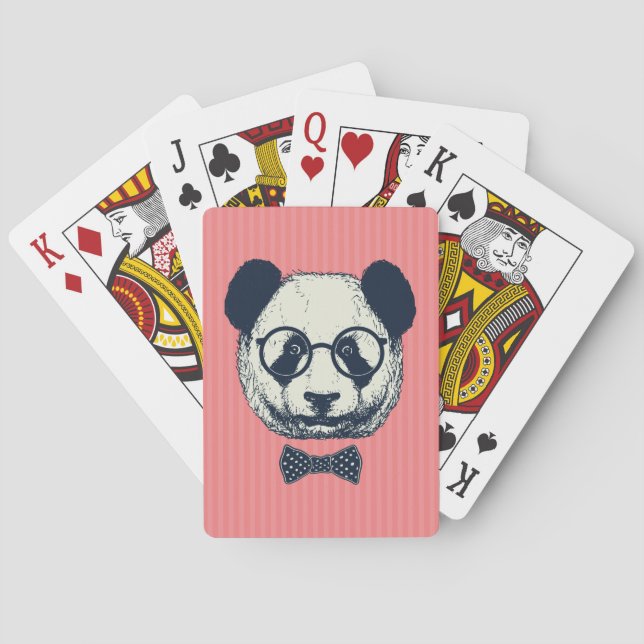 Panda Stripes Playing Cards (Back)