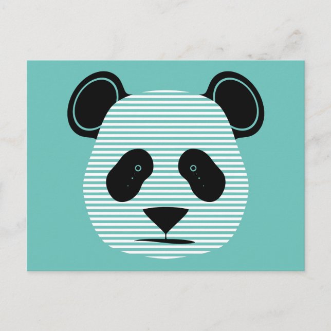 panda stripes postcard (Front)