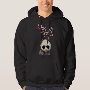 Panda Sunglass Japanese Cherry Cute Blossom Sakura Hoodie