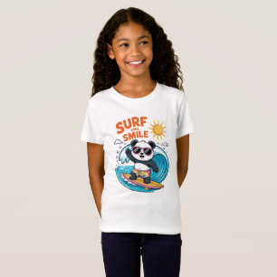 Panda Surf Smile Child Summer T-Shirt