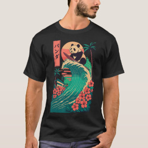 Panda Surfing Japanese _2 T-Shirt