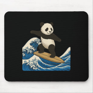 Panda Surfing Japanese _3 Mouse Mat