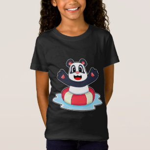 Panda Swimming Lifebuoy T-Shirt