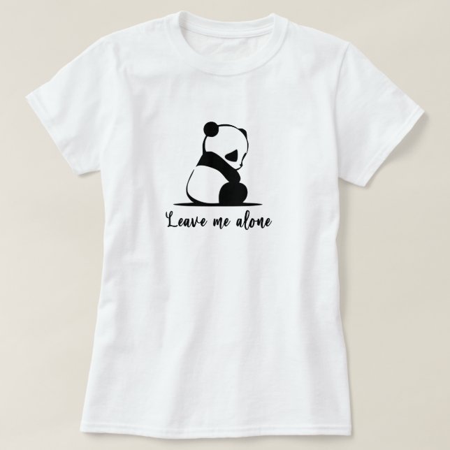 Panda T-shirt Cute Giant Panda Sad Panda Shirt (Design Front)