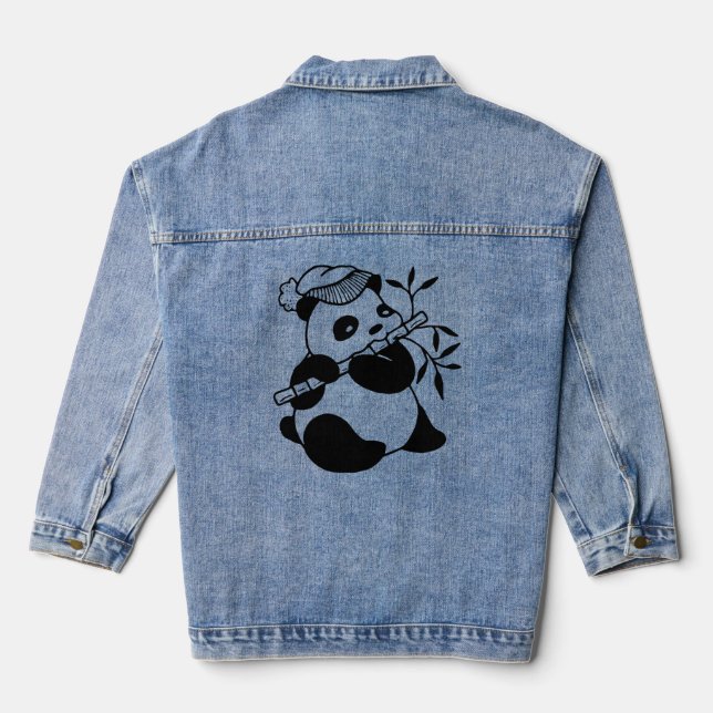 Panda t-shirt denim jacket (Back)
