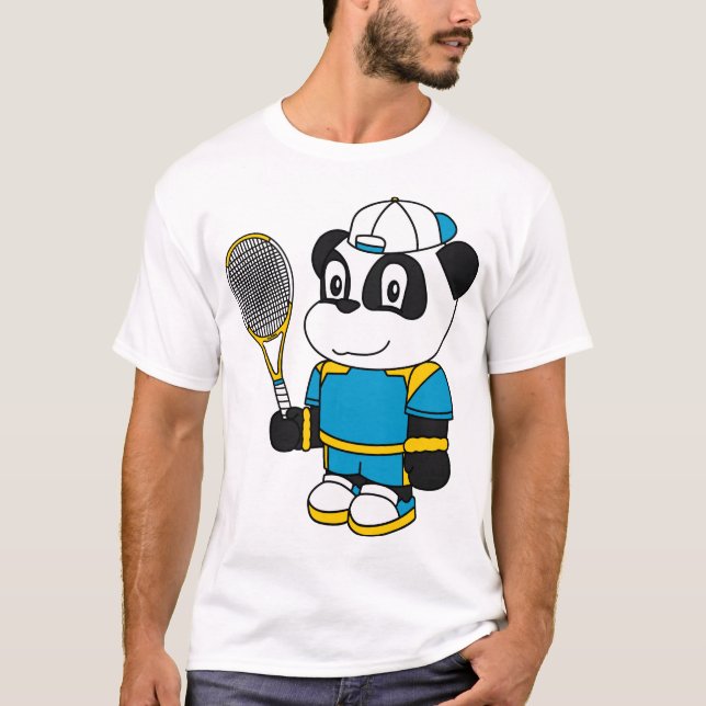Panda - Tennis Player T-Shirt (Front)