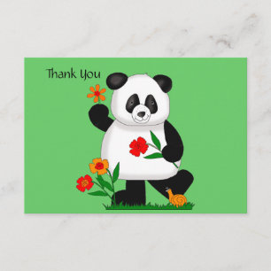 Panda Thank you Card