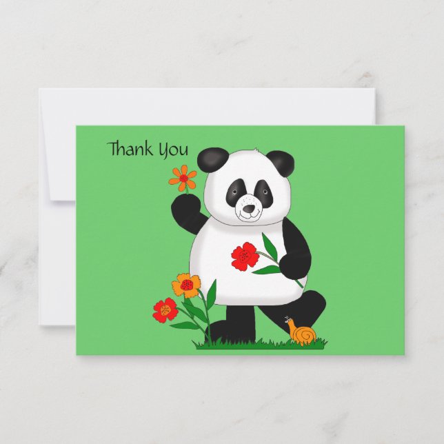 Panda Thank you Card (Front)