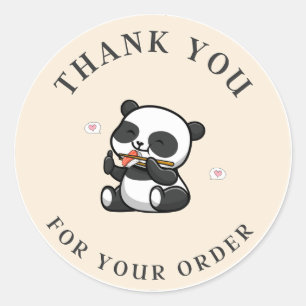 Panda Thank You Sticker