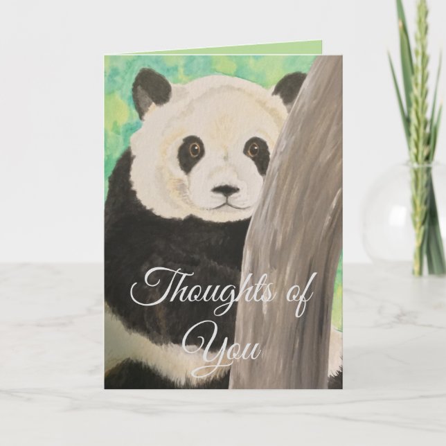 Panda, Thoughts of You Card (Front)