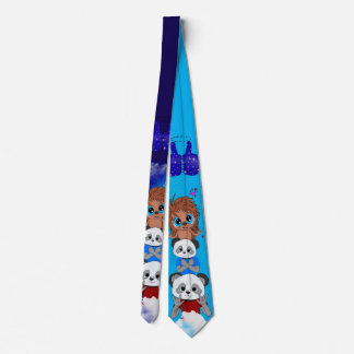 Panda Together Tie