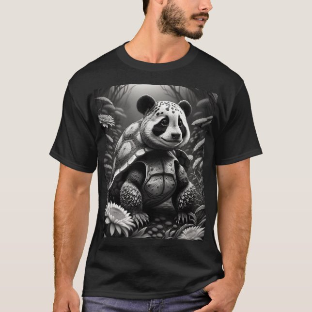 Panda Tortoise Mythical Creature T-Shirt (Front)