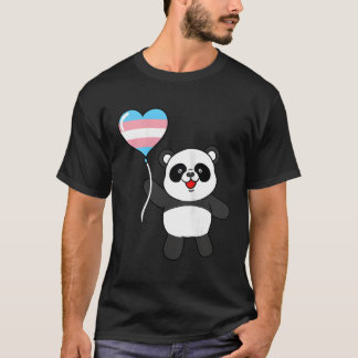 Panda Trans Pride He Balloon T-Shirt
