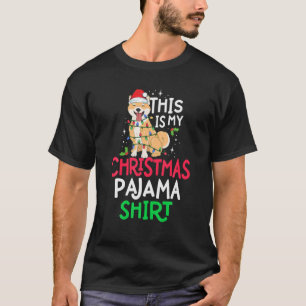 Panda Tree Lights Funny This Is My Christmas Pajam T-Shirt