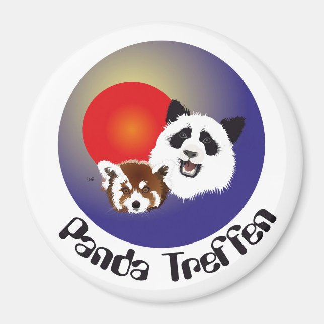 Panda Treffen Magnet (Front)
