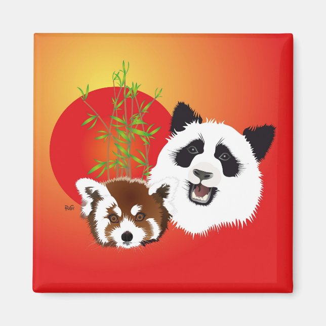 Panda Treffen Magnet (Front)
