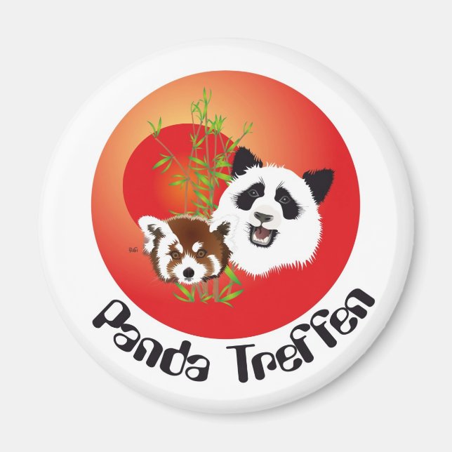 Panda Treffen Magnet (Front)