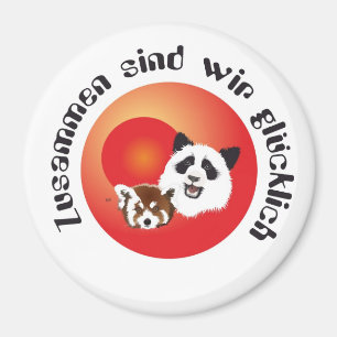 Panda Treffen Magnet
