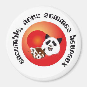 Panda Treffen Magnet