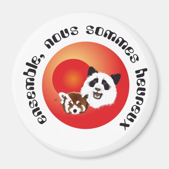Panda Treffen Magnet (Front)