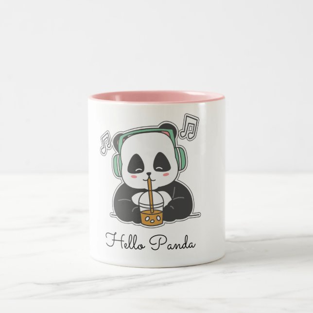 panda Two-Tone coffee mug (Center)