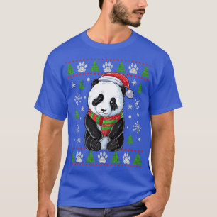 Panda Ugly Christmas Sweater Santa Hat Bear Xmas G