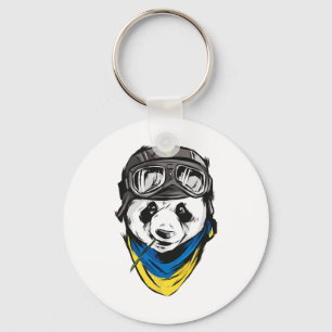 Panda Ukrainian Flag Ukraine Shirt Ukrainian Souve Key Ring